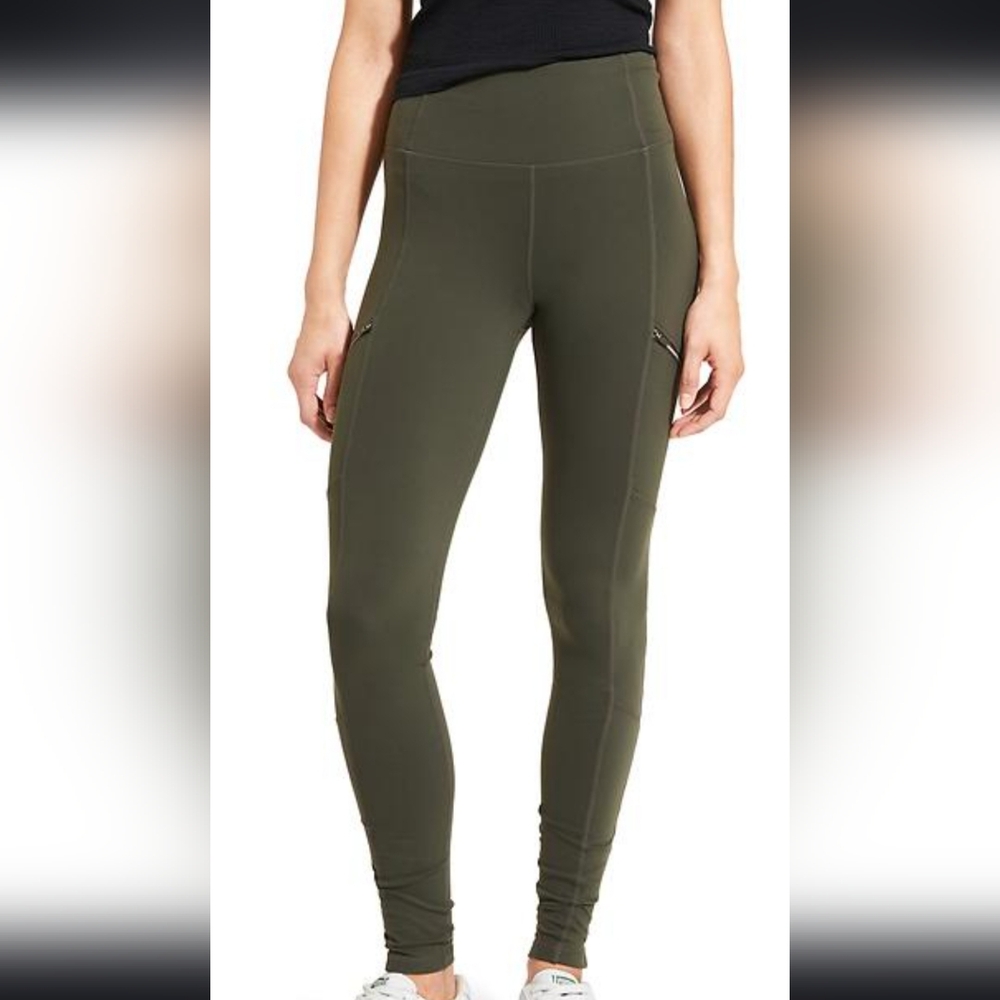 Athleta High Rise Metro Drifter Tight women's medium ancient forest‎